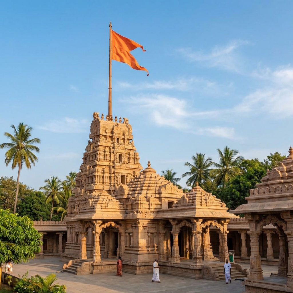 Temple Exterior View